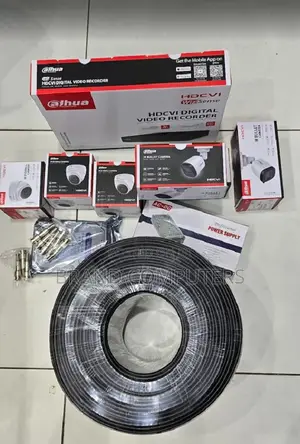 4 Channel Dahua Camera Package With 4 Cameras