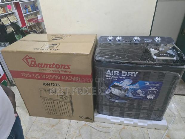 10kgs Top Load Twin Tub Ramtons Washing Machine - main view