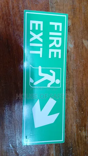 Green Fire Exit Sign A5