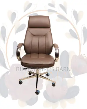 Ergonomic Base Brown Swivel Leather | Comfort Meets Style