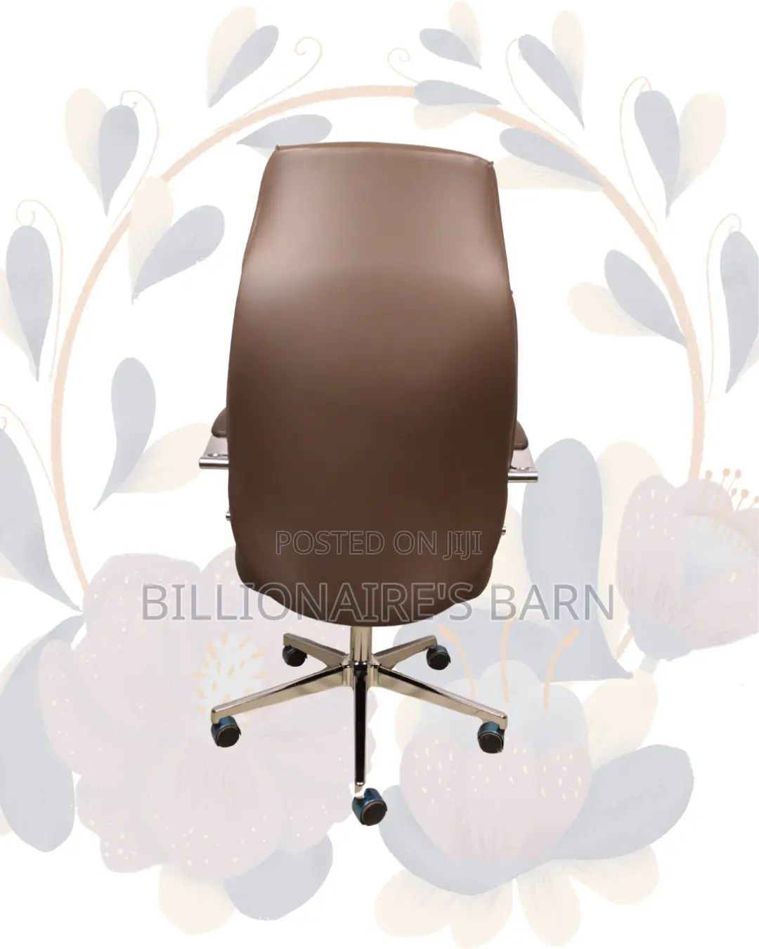 Ergonomic Base Brown Swivel Leather | Comfort Meets Style