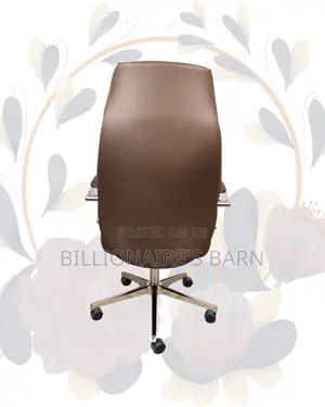 Ergonomic Base Brown Swivel Leather | Comfort Meets Style