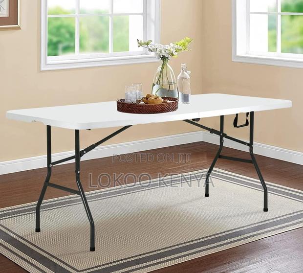 Office Table; Plastic Rectangular Outdoor Folding Event Dining Table
