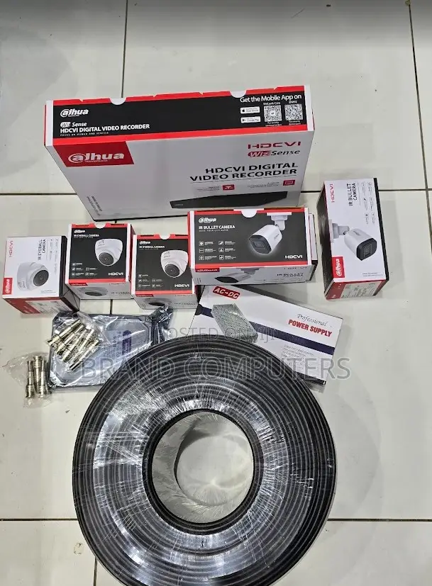 Dahua 4 CCTV Cameras Full Kit 2mp With Night Vision