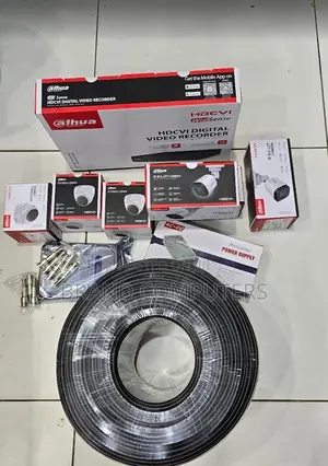 Dahua CCTV 4 Camera Set Full Package Kit 4 1080p Dahua CCTV