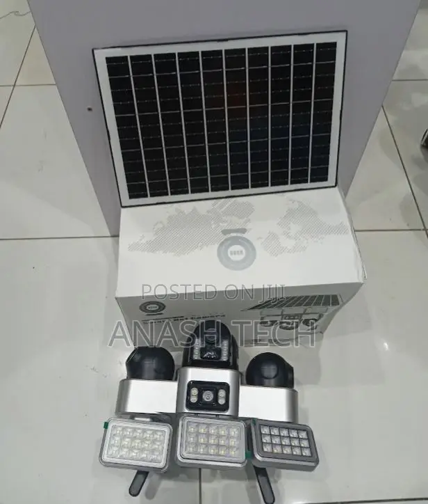 V380 Pro Outdoor 4g Triple Solar CCTV Camera With 2 Way Talk