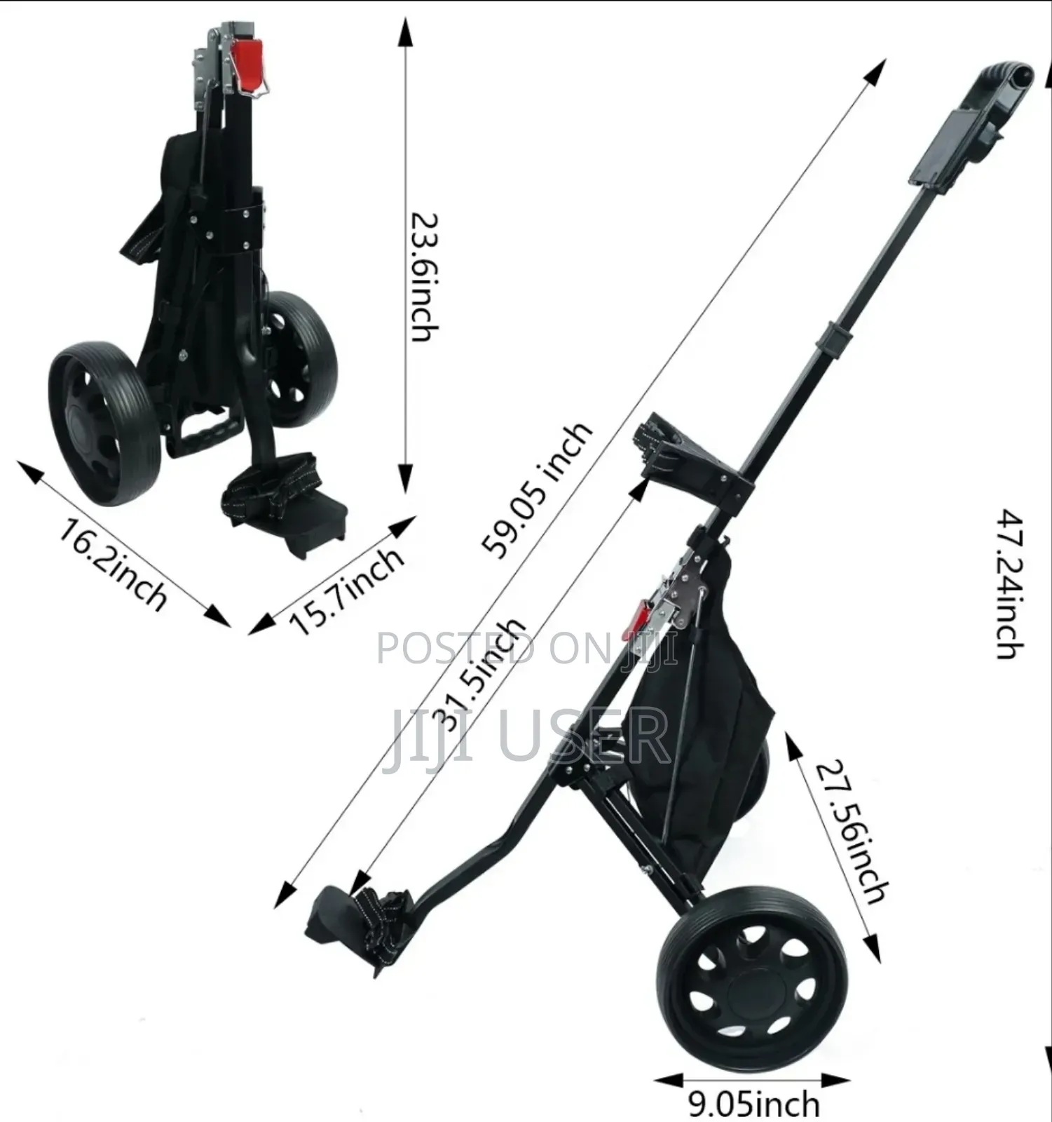 Two Wheels Golf Trolley