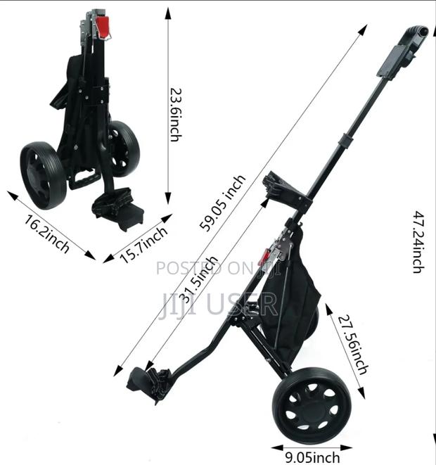 Two Wheels Golf Trolley - thumbnail 2