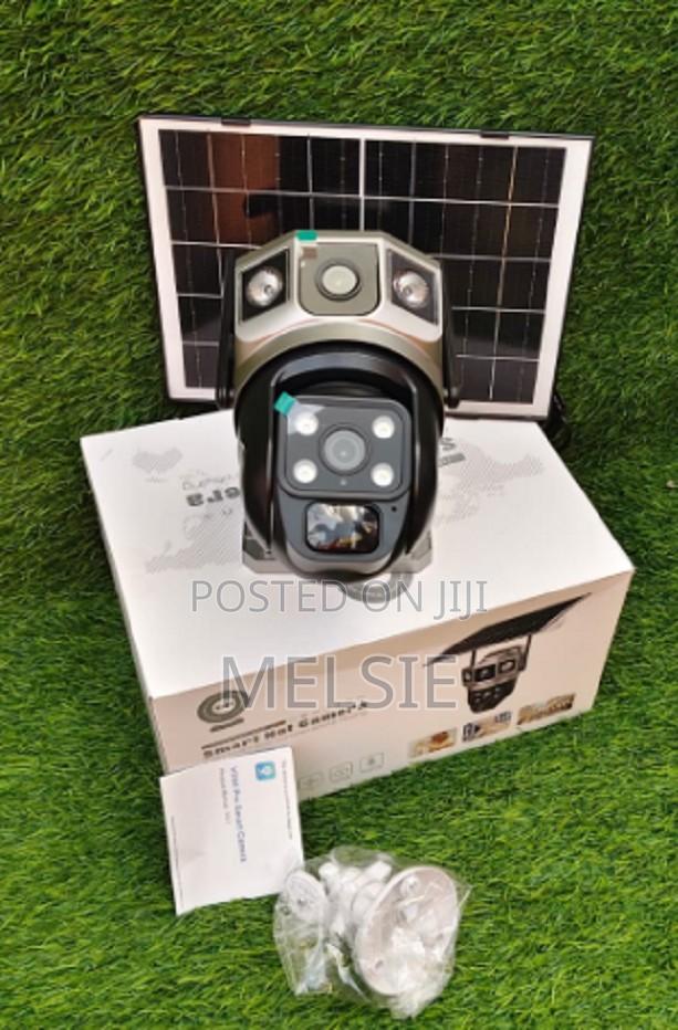 4g Solar Camera Dual Lens – 4mp CCTV 4g Security CCTV Camera - main view