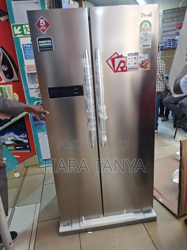 Ramtons Rf 265 527 Litres Side by Side Fridge Silver - thumbnail 2