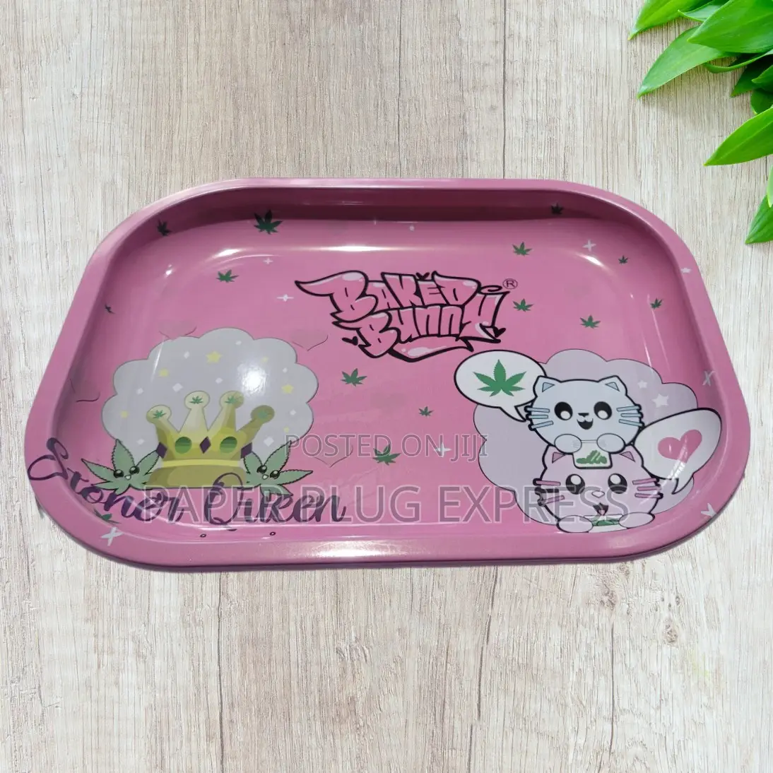 Stoner Queen Baked Bunny Mini Metal Tray