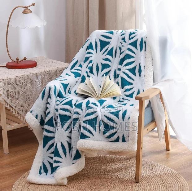 Multicolored Sherpa Throw Blankets