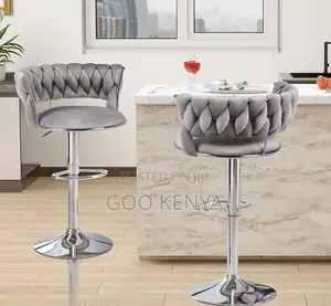 Home Kitchen Stool; Durable Stainless Steel Bar Stool With Fabric Seat