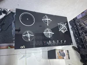 CKS 4gas +1 Electric Ceramic Plate Hob Black