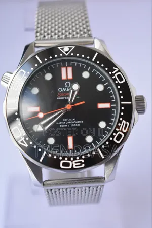 Omega Seamaster Mesh Bracelet Orange Hand and Markers