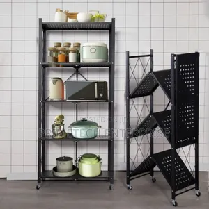 3 Layer Foldable Movable Kitchen Rack