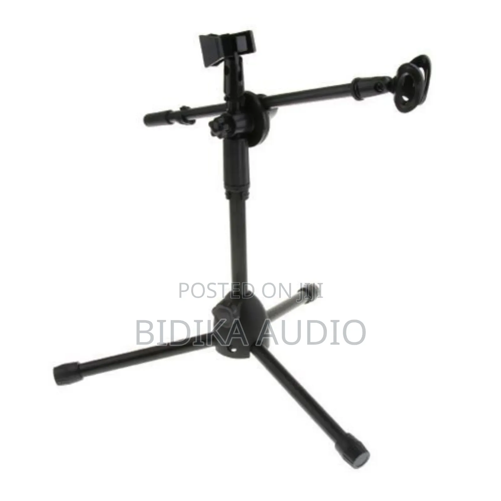 Adjustable Tripod Base Microphone Stand, With 2 Mic Holders in Kenya