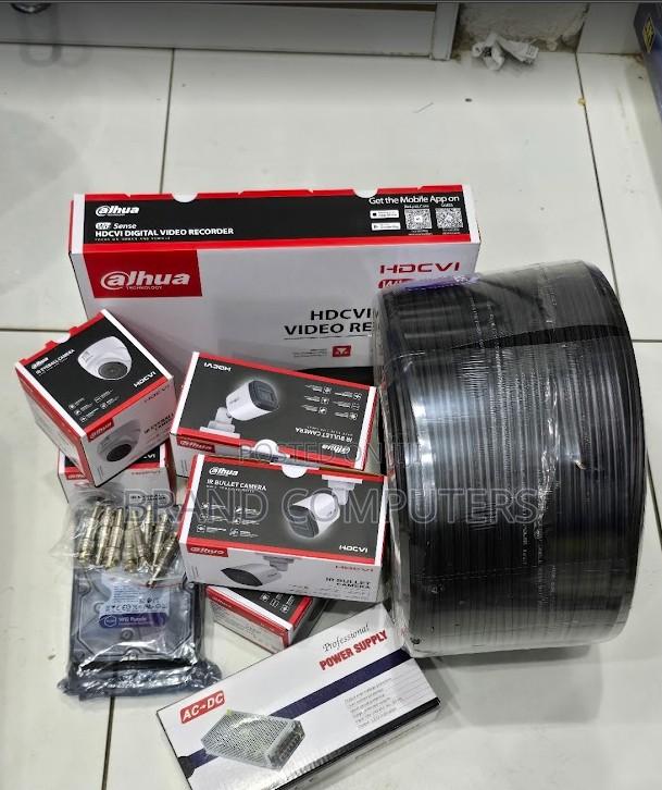 Dahua 4 CCTV Camera Full Kit 2mp 500gb + 50m Cable