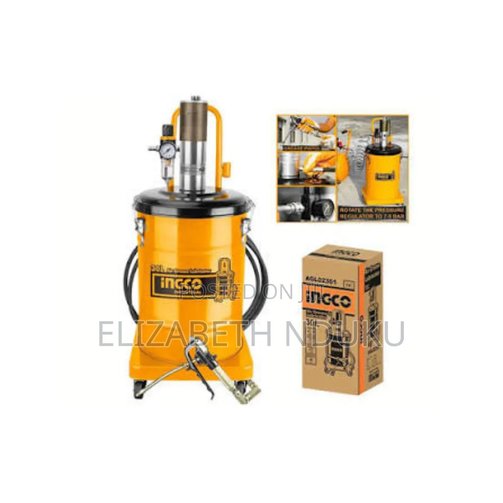 Reinforced Seals Air Grease Lubricator