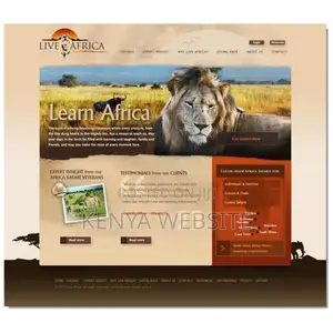 Tours and Travel Website Design (Safari Web Design)