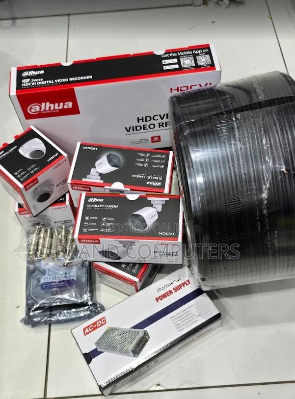 4 Cameras Dahua 4channel CCTV Full Package 1080p Camera