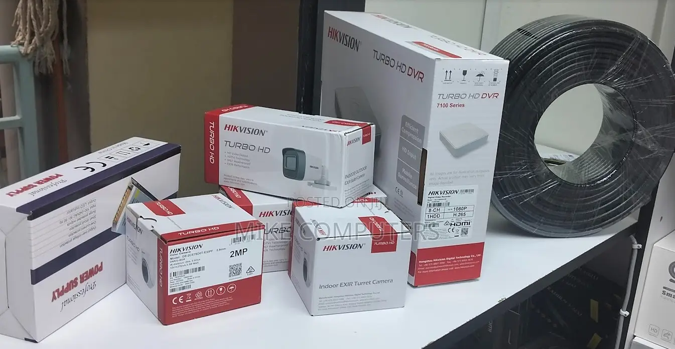 Hikvision 1080p Full Hd CCTV Kit 4 Night Vision Cameras