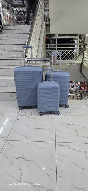 3in1 Rubber Unbreakable Double Zip Suit Case