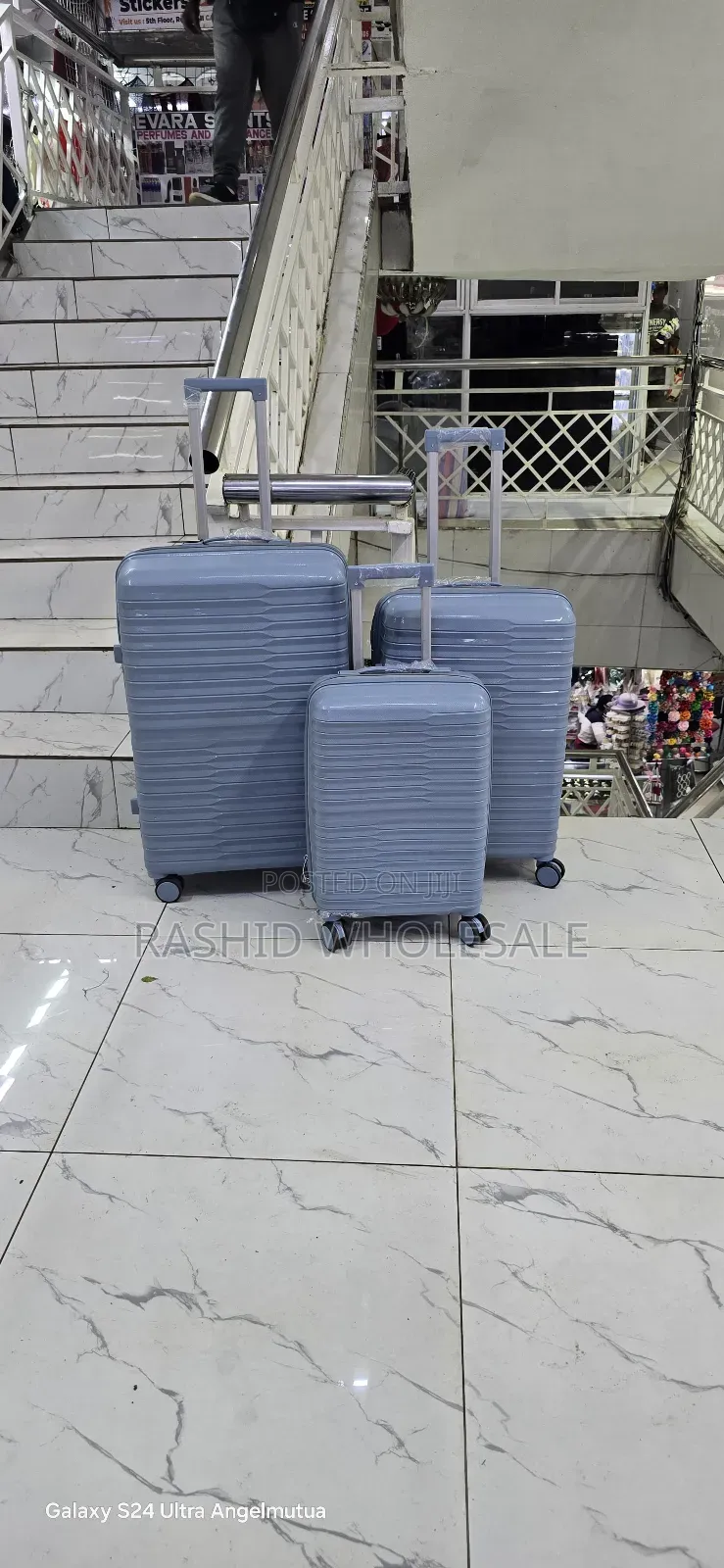 3in1 Rubber Unbreakable Double Zip Suit Case