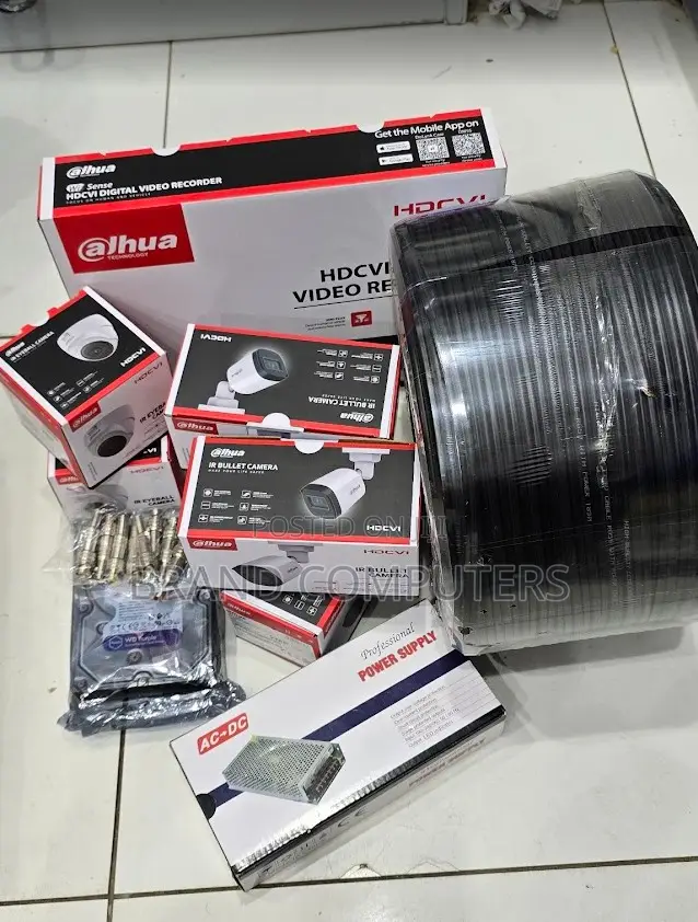 Dahua 4 Channel CCTV Camera Full Package With 4 Cameras Night Vision