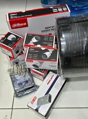 Dahua CCTV 4 Camera Set Full Package With Night Vision