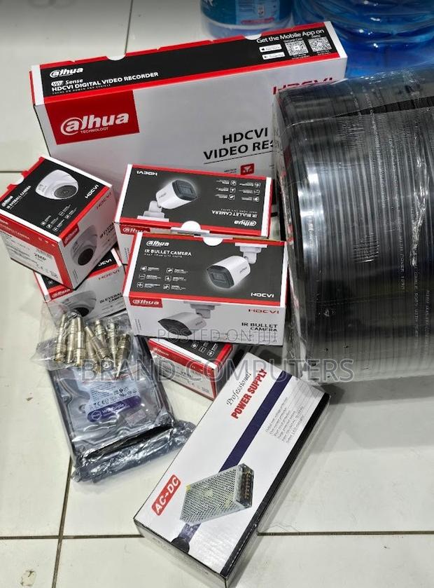 Dahua CCTV 4 Camera Set Full Package With Night Vision