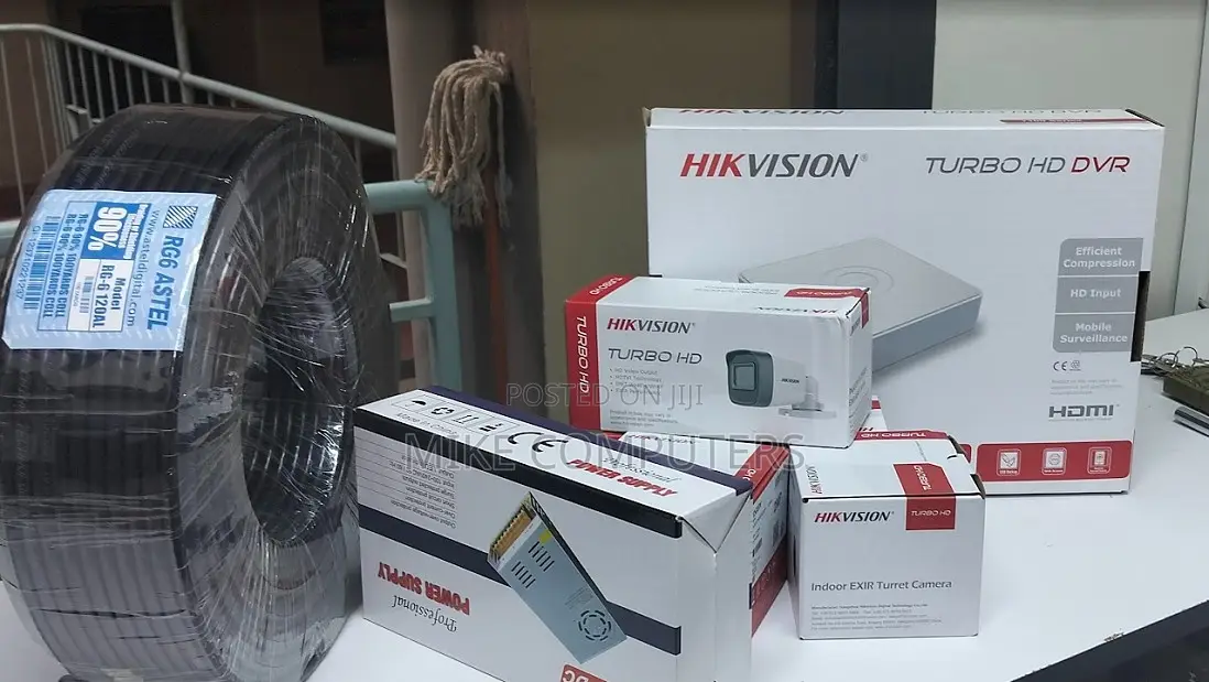 CCTV 4 Cam Kit With DVR Machine and Remote Viewing