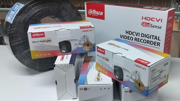 Smart Dual Light Dahua 4 CCTV Cameras Full Kit