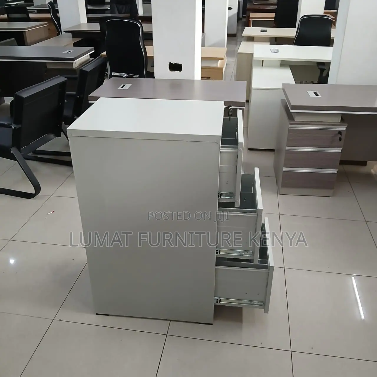 3-Compartment Filing Cupboard