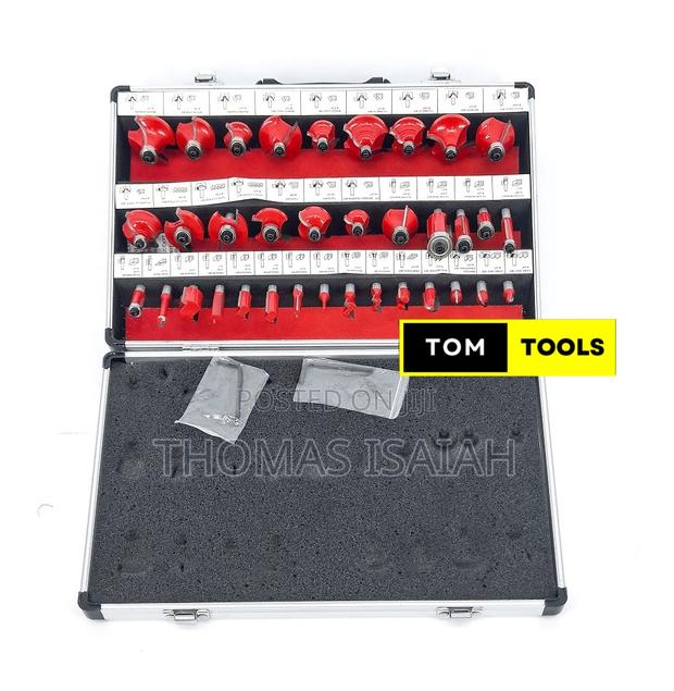 35pcs 8mm Shank Router Bit Set in Aluminium Case - thumbnail 4