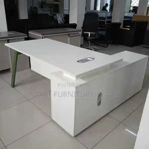 Modern Office Desk With Metal Legs