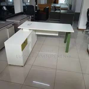 Modern Office Desk With Metal Legs