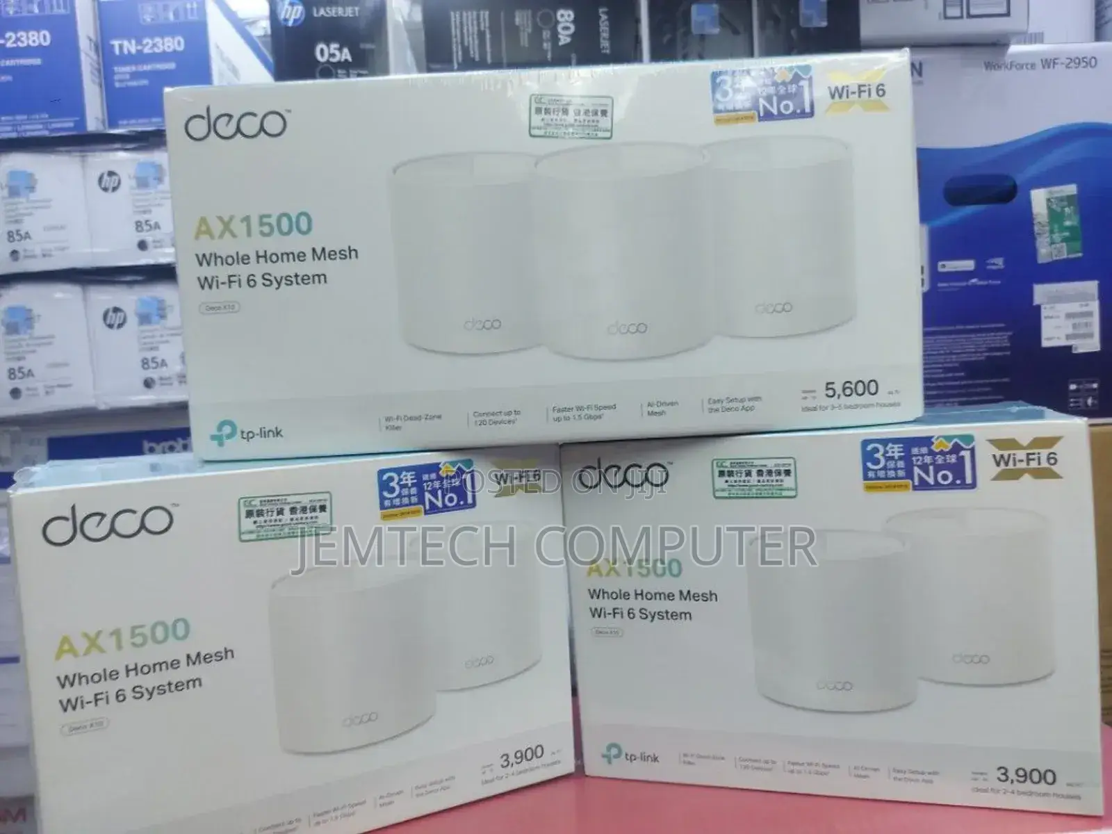 Tp-Link Deco X10(3-Pack) Ax1500 Whole Home Mesh Wi-Fi 6 System