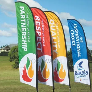 Feather Shaped Flag Banner