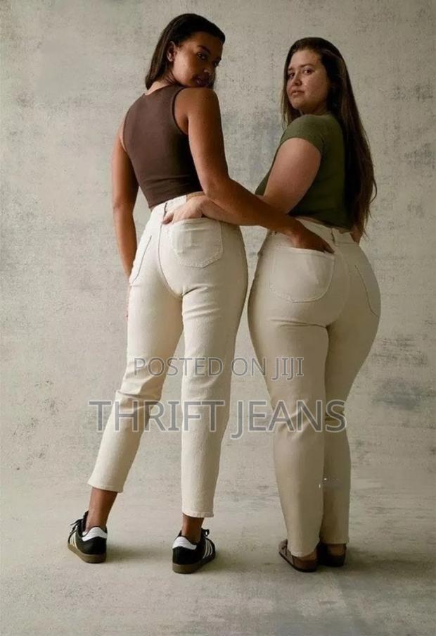 Shein Cream Comfort Jeans - main view