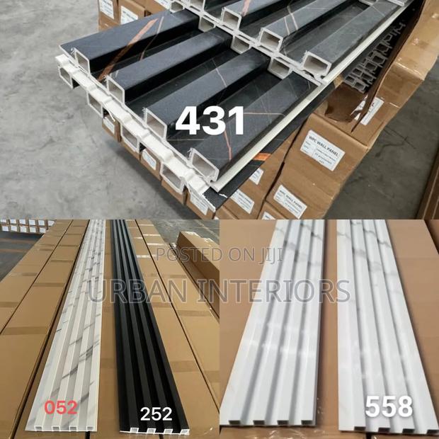 Grey and White Fluted Panels Grey and White Fluted Panels
