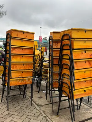 School Lockers And Chairs