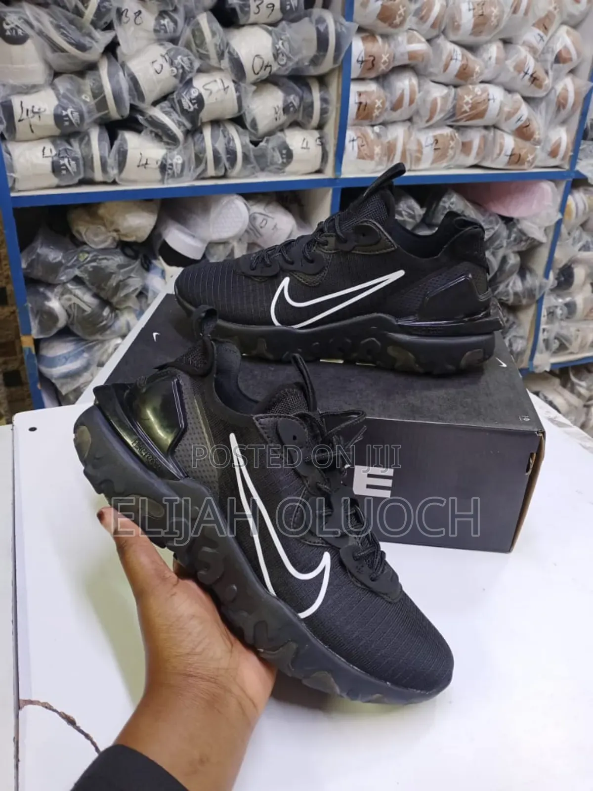 Nike React Vision Black Tick White 40-45