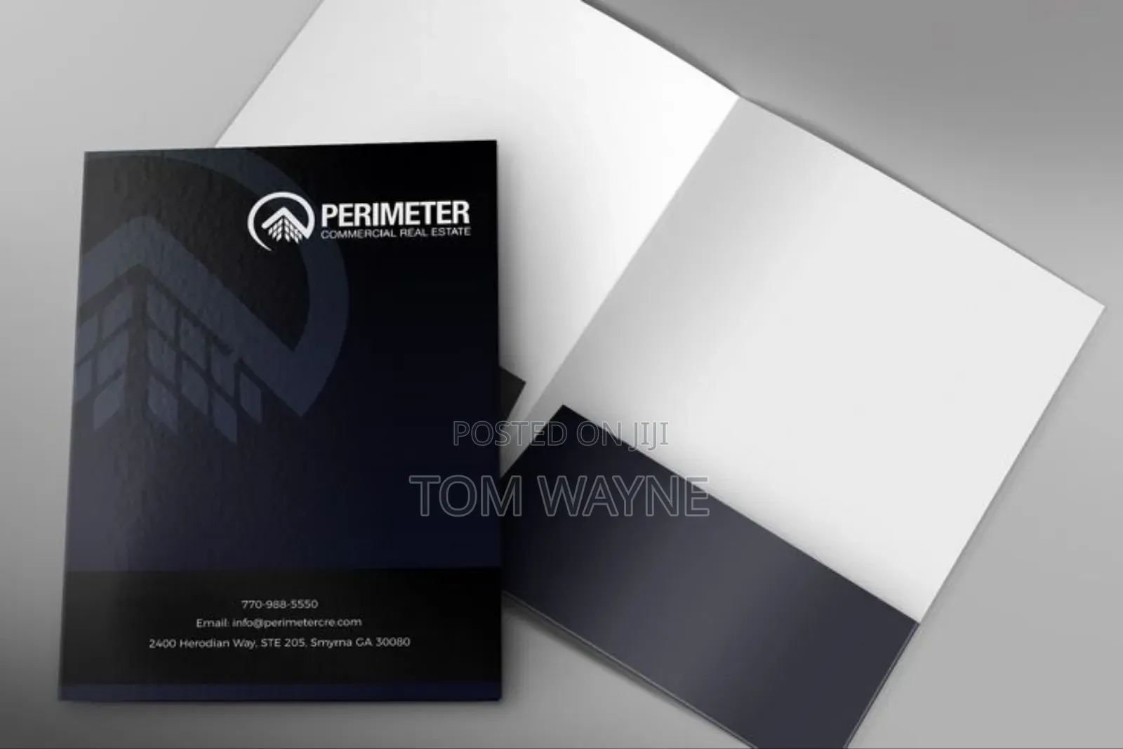 Presentation Folders Customized With Your Company Details and Colors