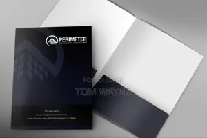 Presentation Folders Customized With Your Company Details and Colors