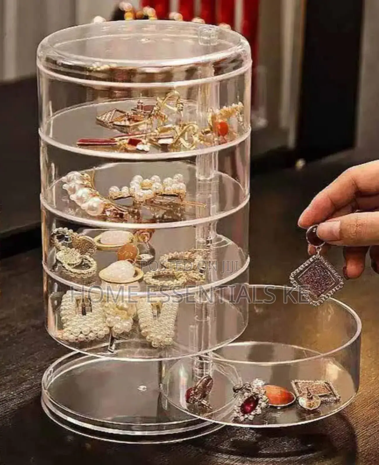 *5 Tier Acrylic Rotating Jewellery Holder