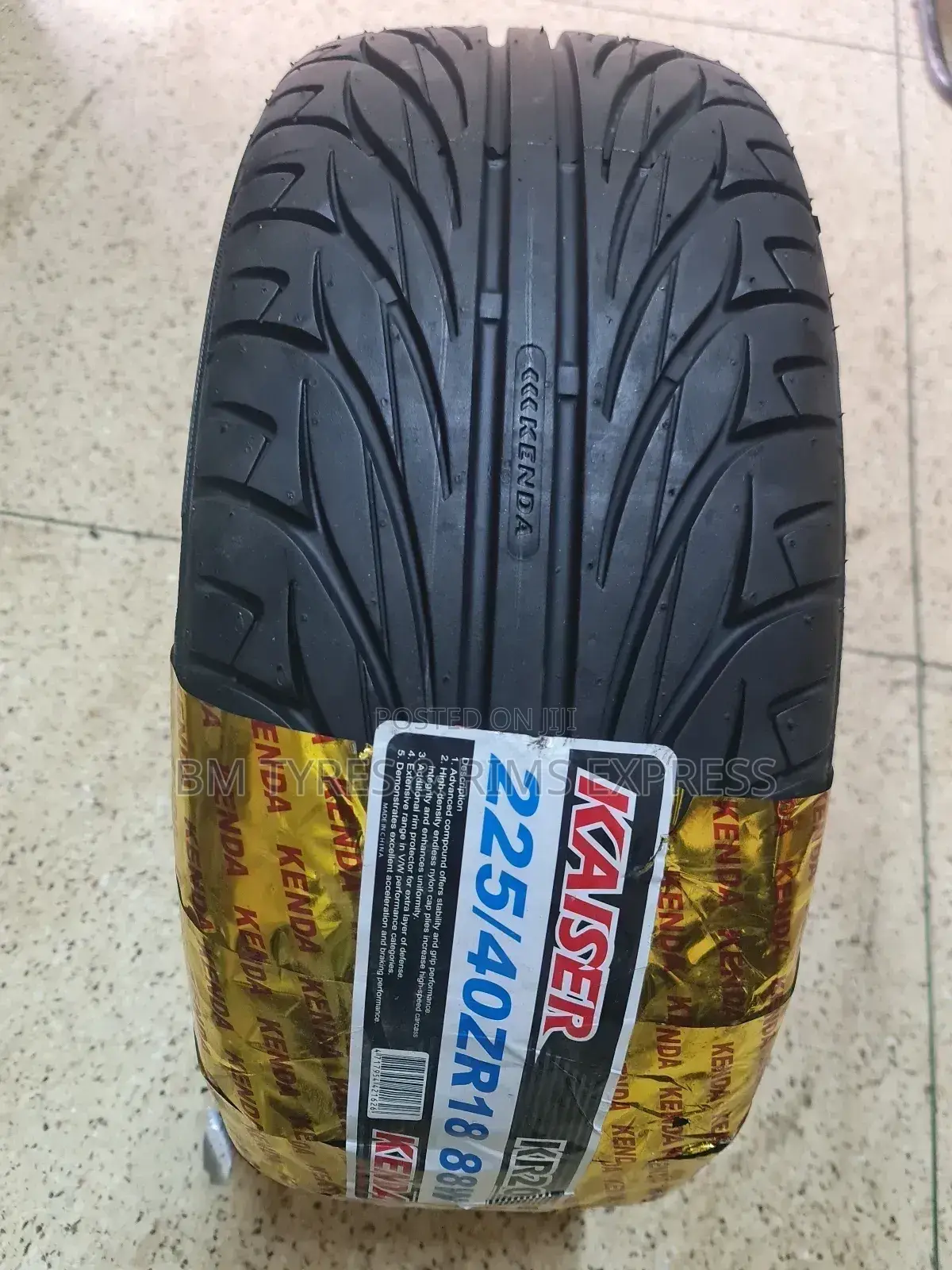 225 /40 R18 Kenda Tyres (Kaiser).