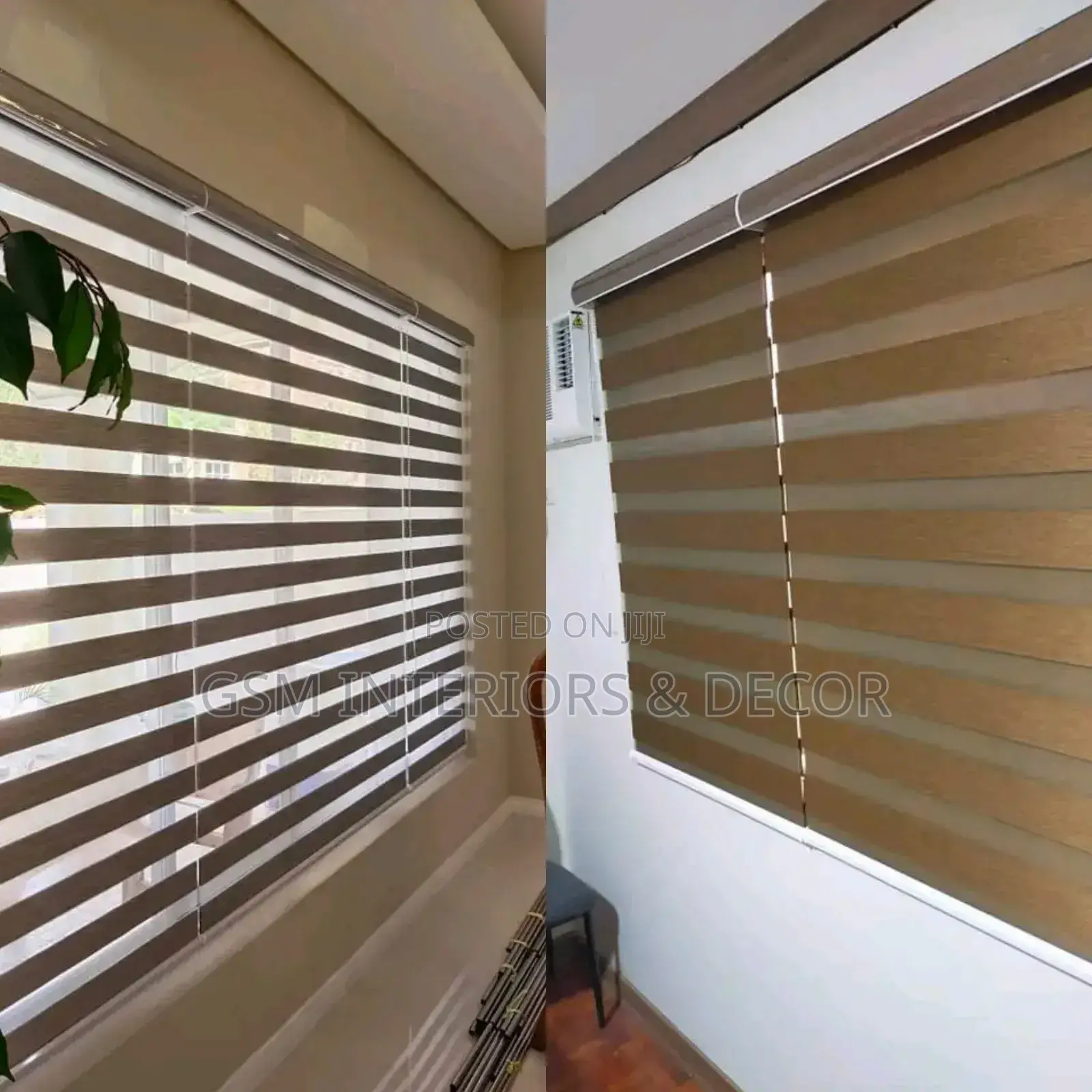 Copper Themed Horizontal Kitchen Blinds