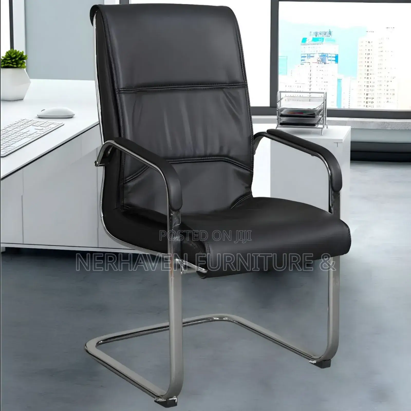 Executive Leather Visitors Chair