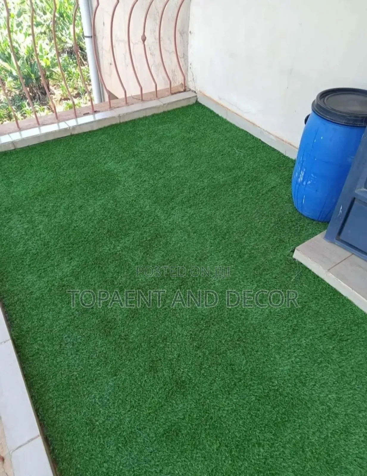 Lush Green Balcony Turf Carpet